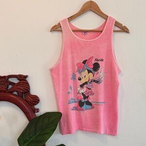 Vintage Pink Minnie Mouse Florida Souvenir Tank Top